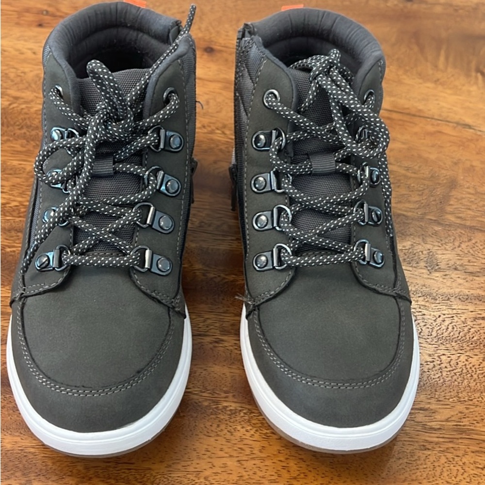 Boy Gray High-Top Sneakers